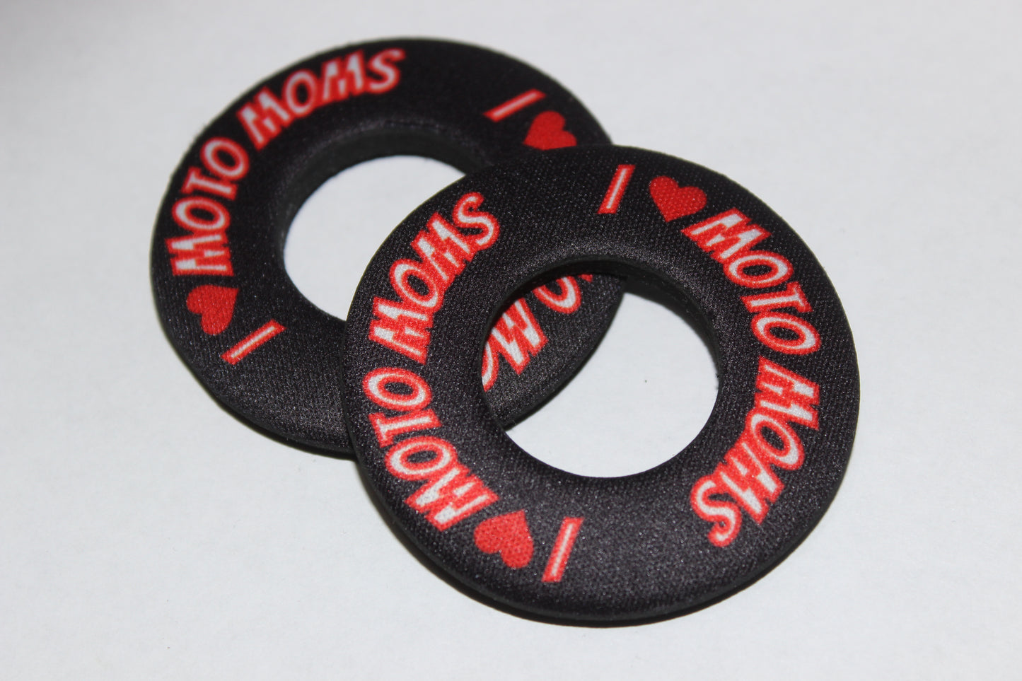 I Heart MOTO MOMS grip donuts